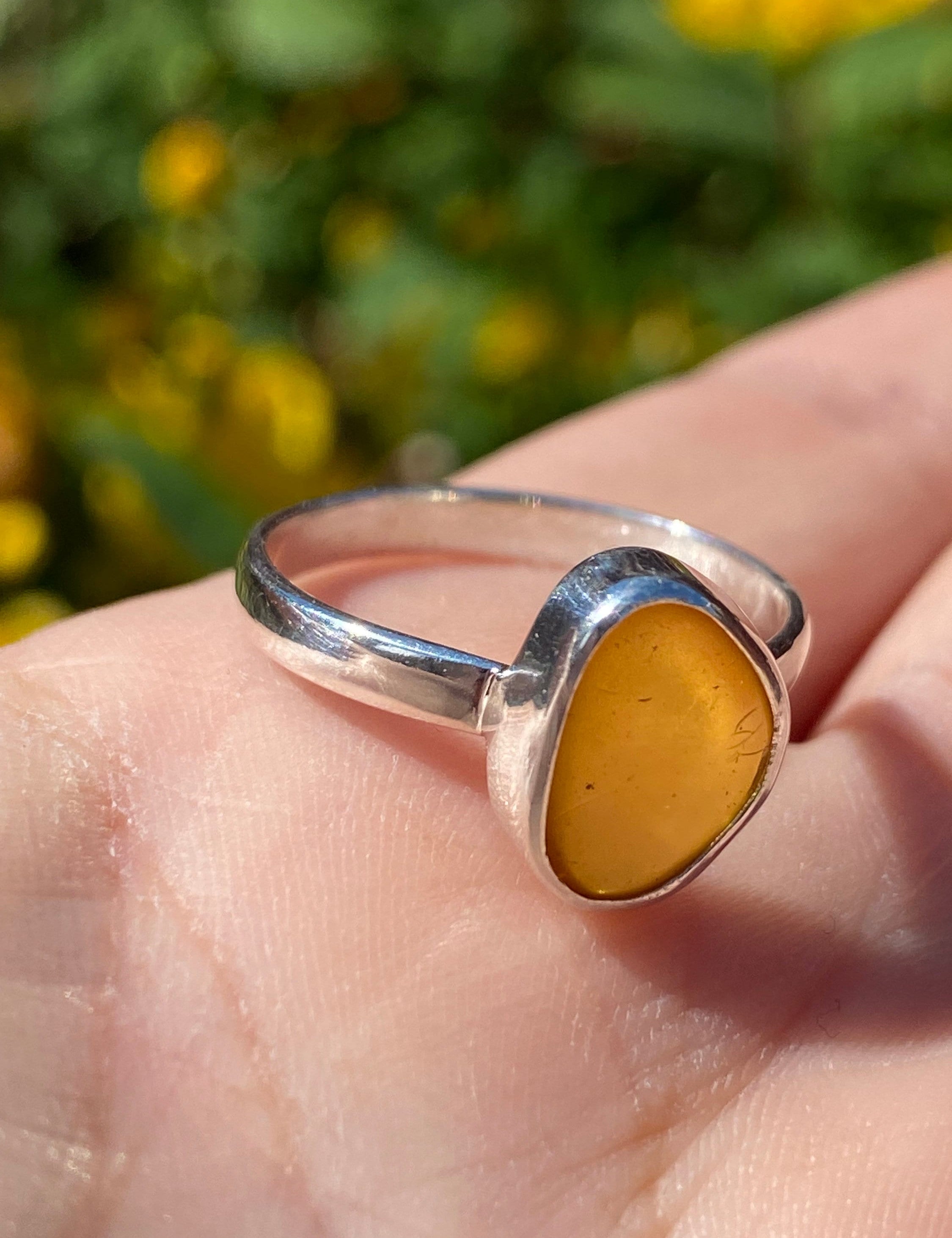 Baltic Amber Sterling Silver Ring