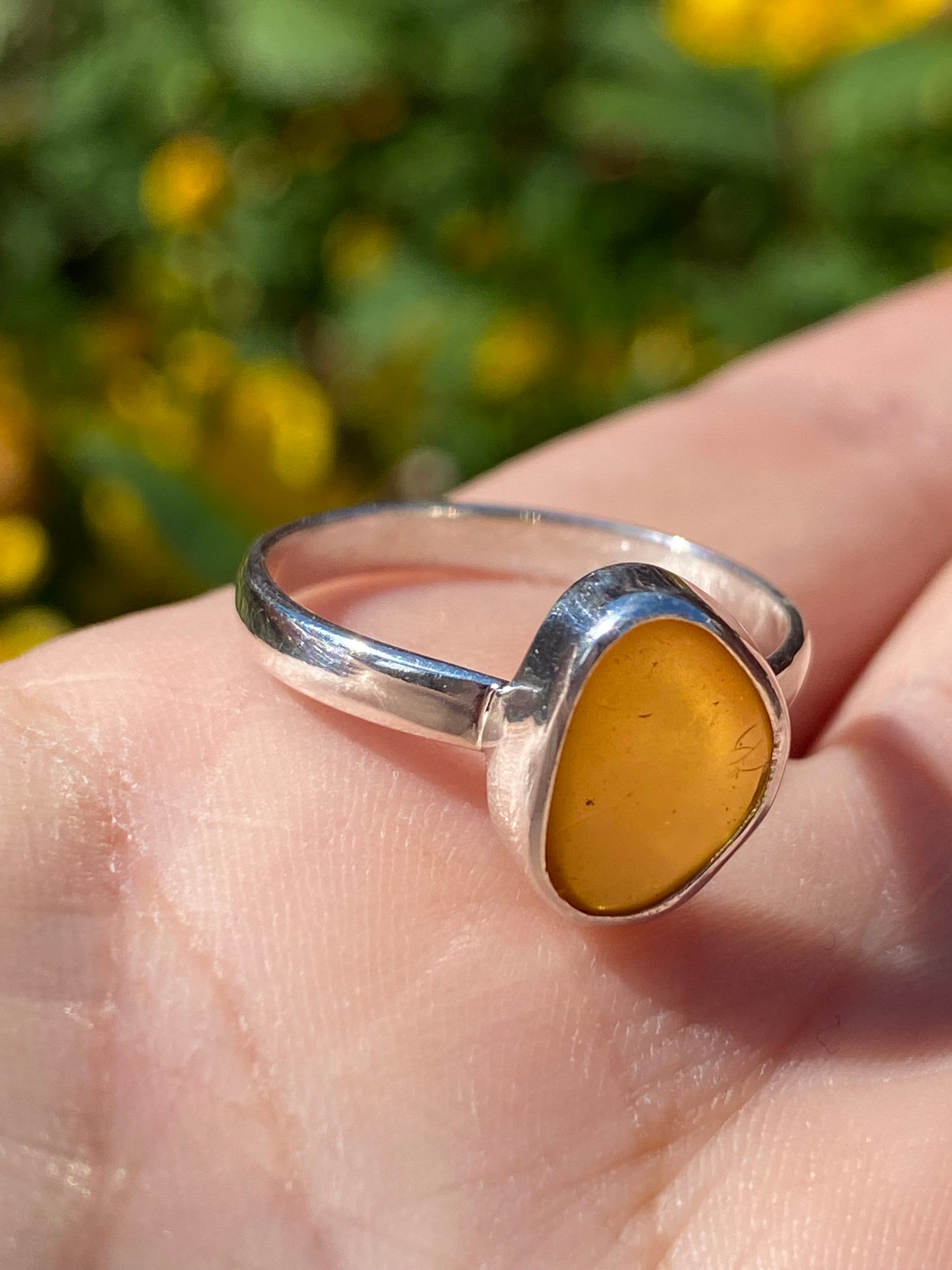 Baltic Amber Sterling Silver Ring