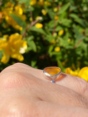 Baltic Amber Sterling Silver Ring