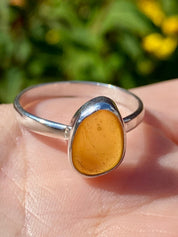 Baltic Amber Sterling Silver Ring