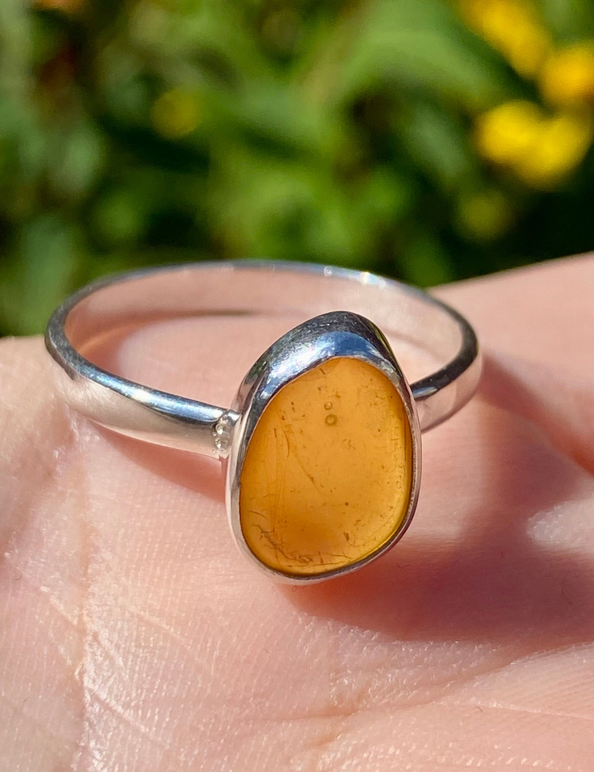 Baltic Amber Sterling Silver Ring