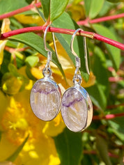 Blue John Silver Drop Earrings