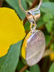 Blue John Silver Pendant