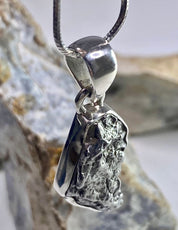 Meteorite Campo Del Cielo and Silver Pendant