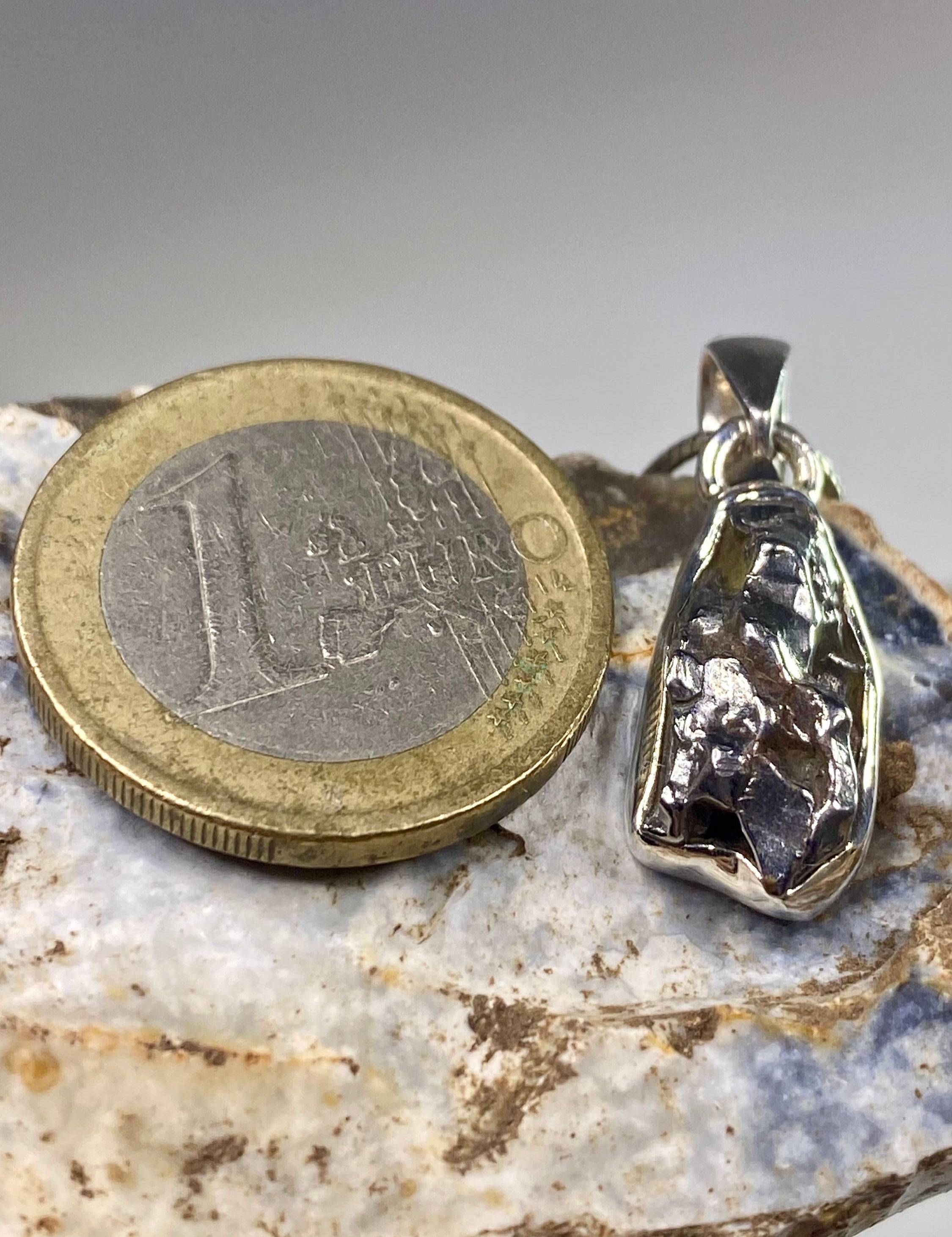 Meteorite Campo Del Cielo and Silver Pendant