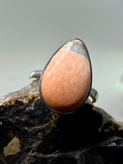 A High Quality British Celestobarite and Silver ring