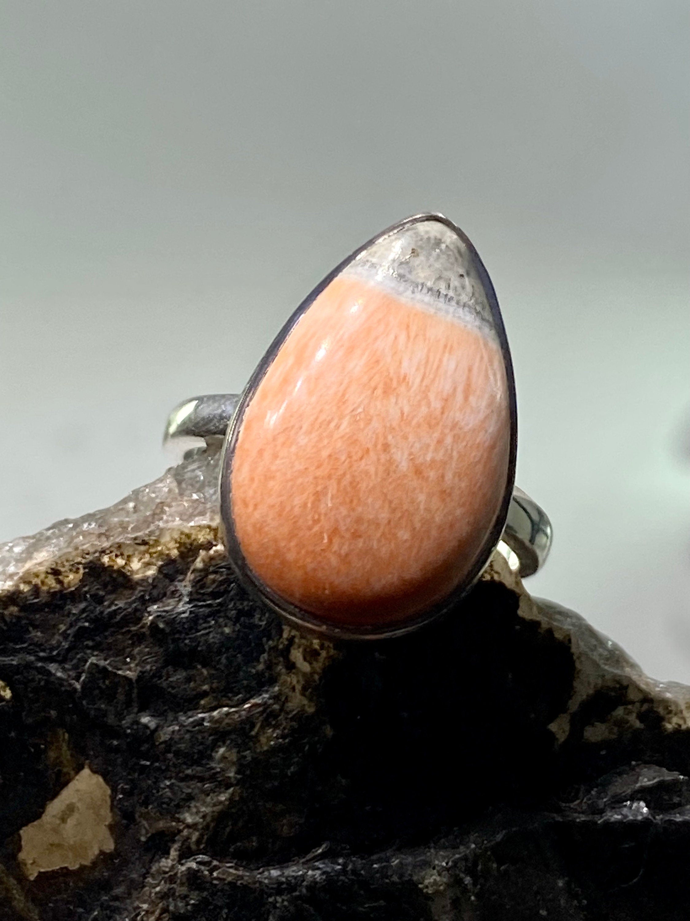 A High Quality British Celestobarite and Silver ring