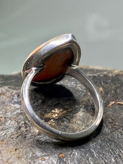 A High Quality British Celestobarite and Silver ring