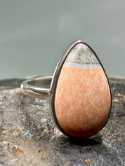 A High Quality British Celestobarite and Silver ring