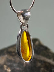 Baltic Amber Sterling Silver Pendant