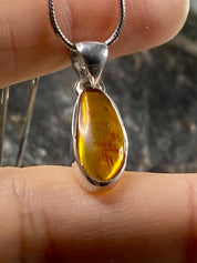 Baltic Amber Sterling Silver Pendant