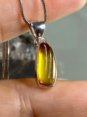 Baltic Amber Sterling Silver Pendant