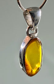 Baltic Amber Sterling Silver Pendant