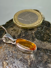 Baltic Amber Sterling Silver Pendant