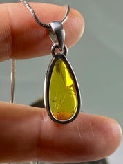 Baltic Amber Sterling Silver Pendant