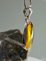 Baltic Amber Sterling Silver Pendant