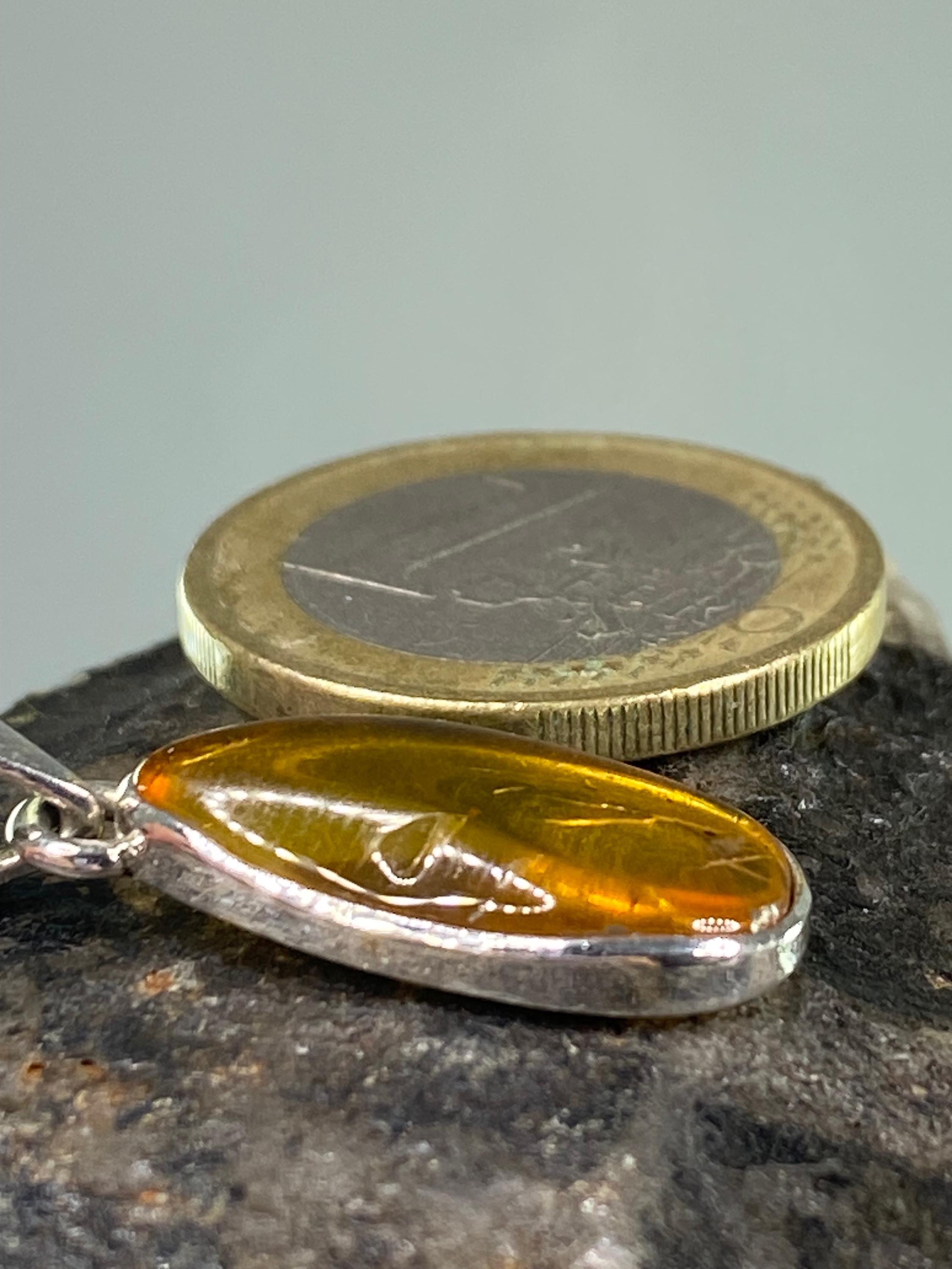 Baltic Amber Sterling Silver Pendant