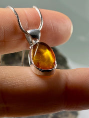 Baltic Amber Sterling Silver Pendant