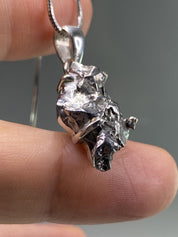 Meteorite Campo Del Cielo and Silver Pendant