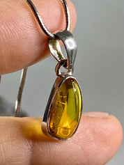 Baltic Amber Sterling Silver Pendant