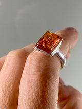 Baltic Amber Sterling Silver Ring