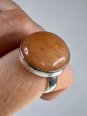 Golden Yellow Aventurine and Silver Ring