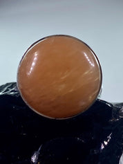 Golden Yellow Aventurine and Silver Ring