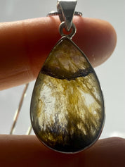 Blue John Silver Pendant - Extremely Rare