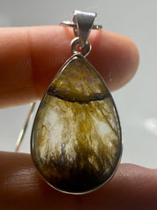 Blue John Silver Pendant - Extremely Rare