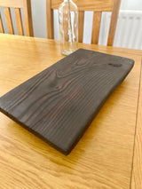 Solid Oleaster / Olea Europea wooden table board platter