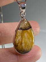 Blue John Silver Pendant - Extremely Rare