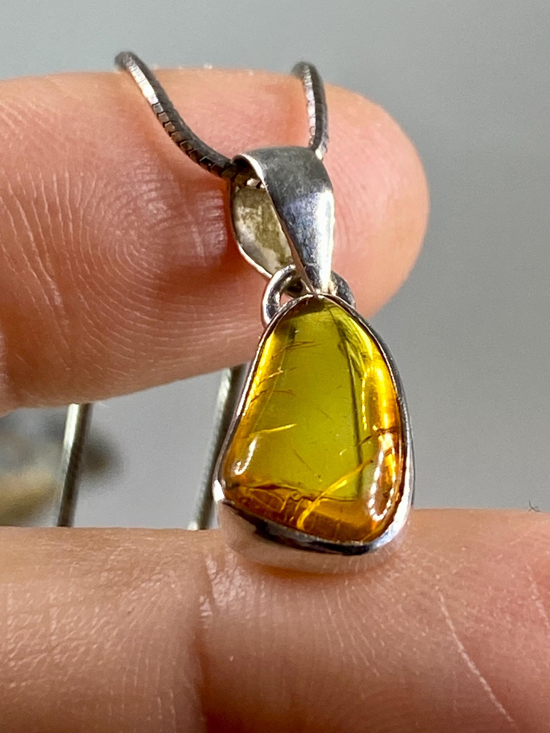 Baltic Amber Sterling Silver Pendant