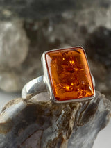 Baltic Amber Sterling Silver Ring