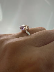 Natural Ametrine 925 Silver Ring