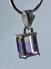 Natural Ametrine 925 Silver Pendant Necklace