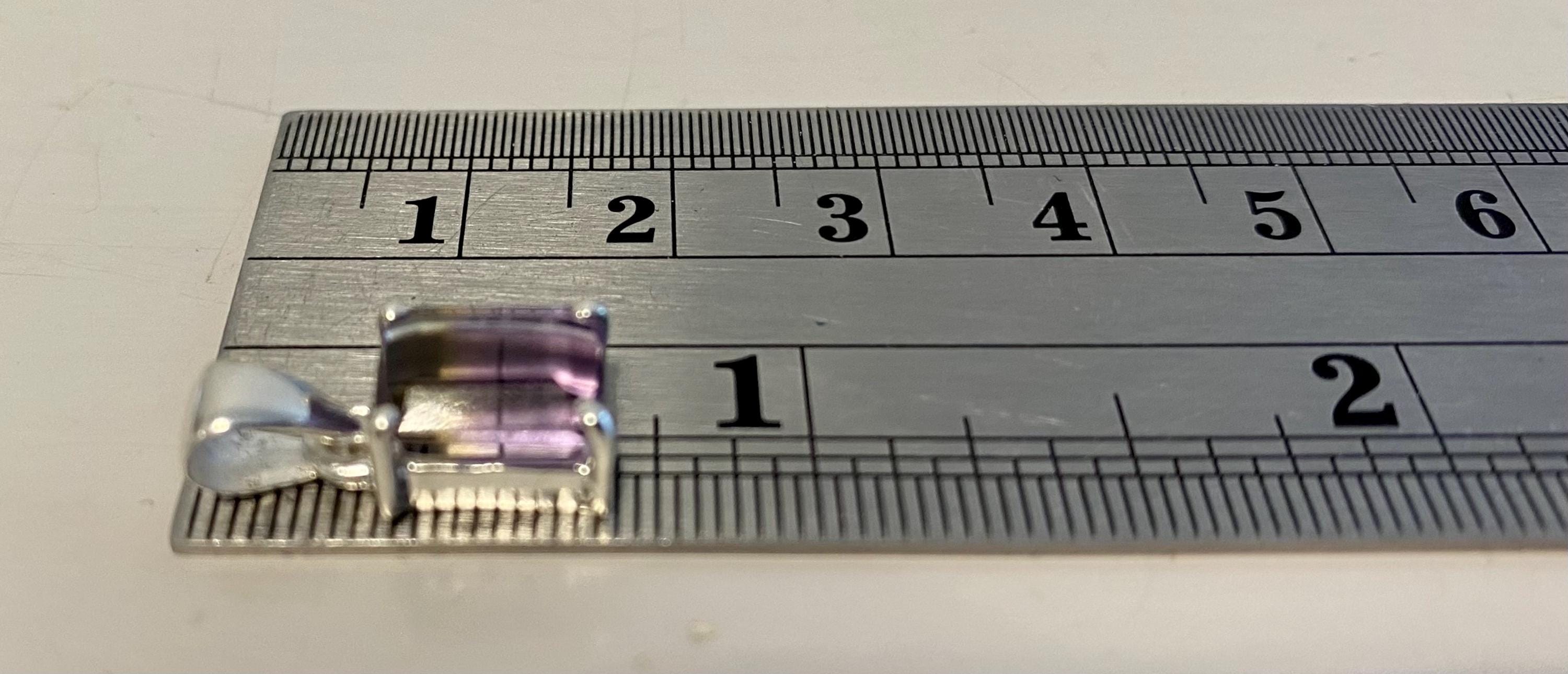 Natural Ametrine 925 Silver Pendant Necklace