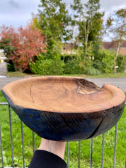 Oak Wood Bowl Vase