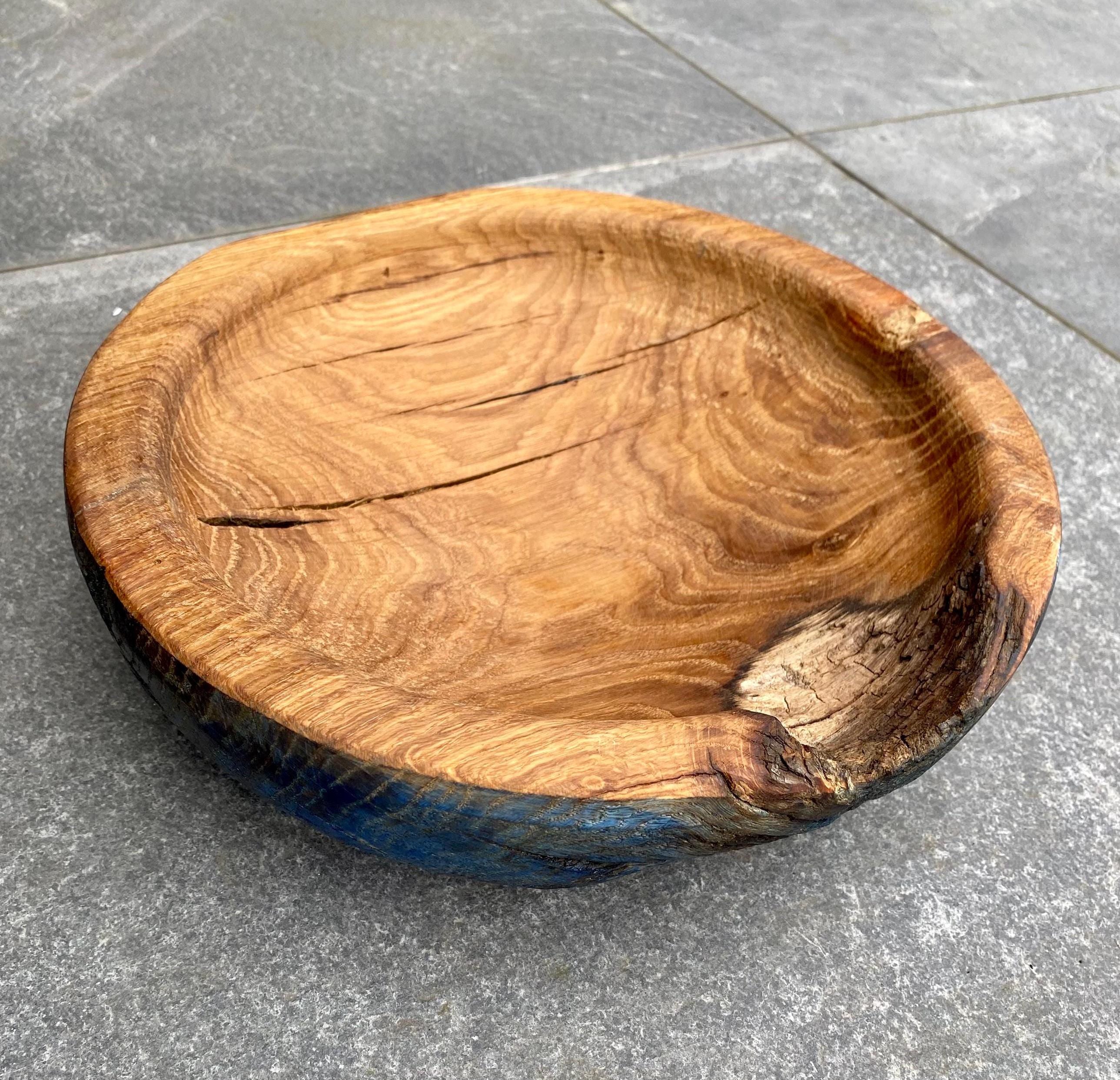 Oak Wood Bowl Vase