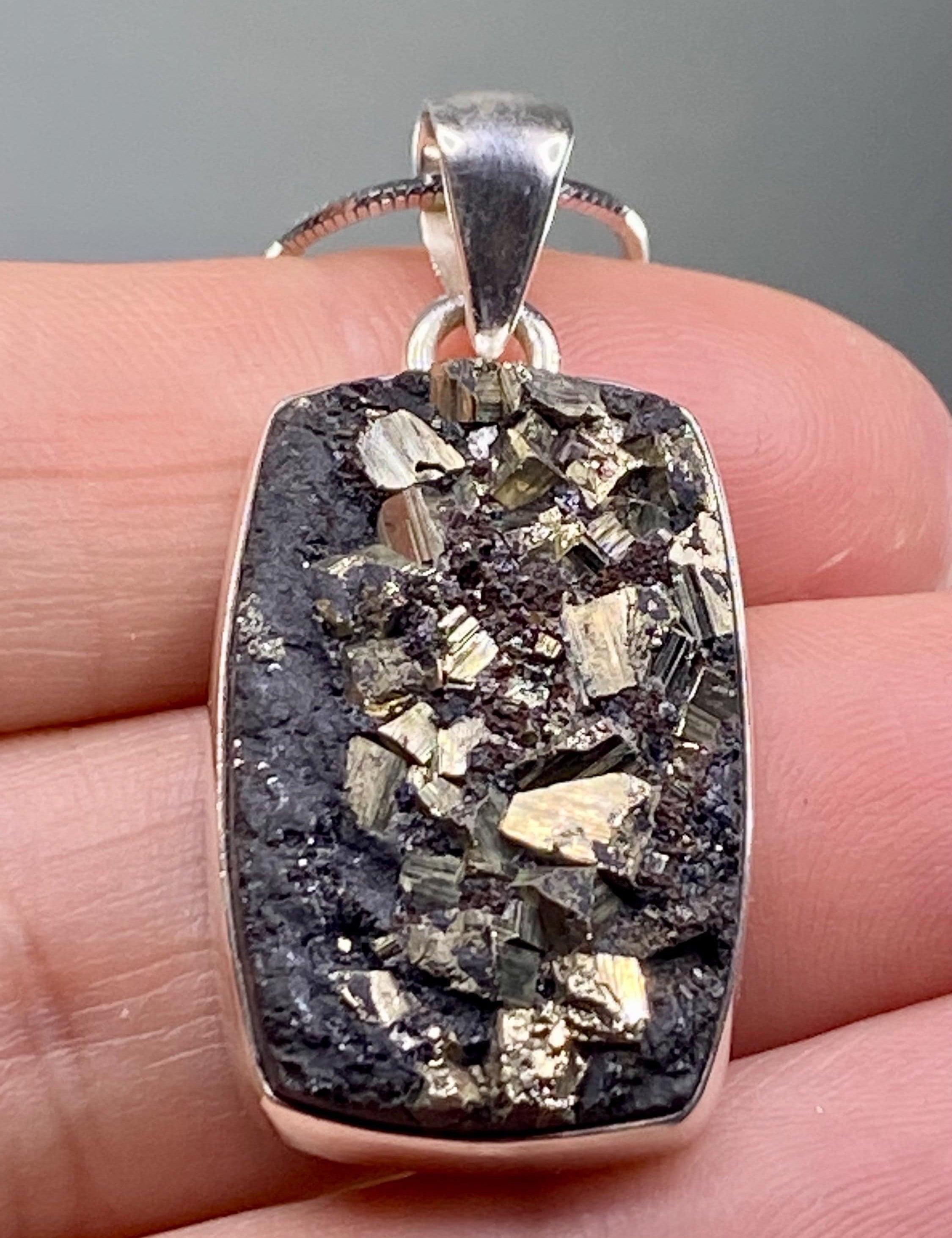 Druzy Silver Pendant