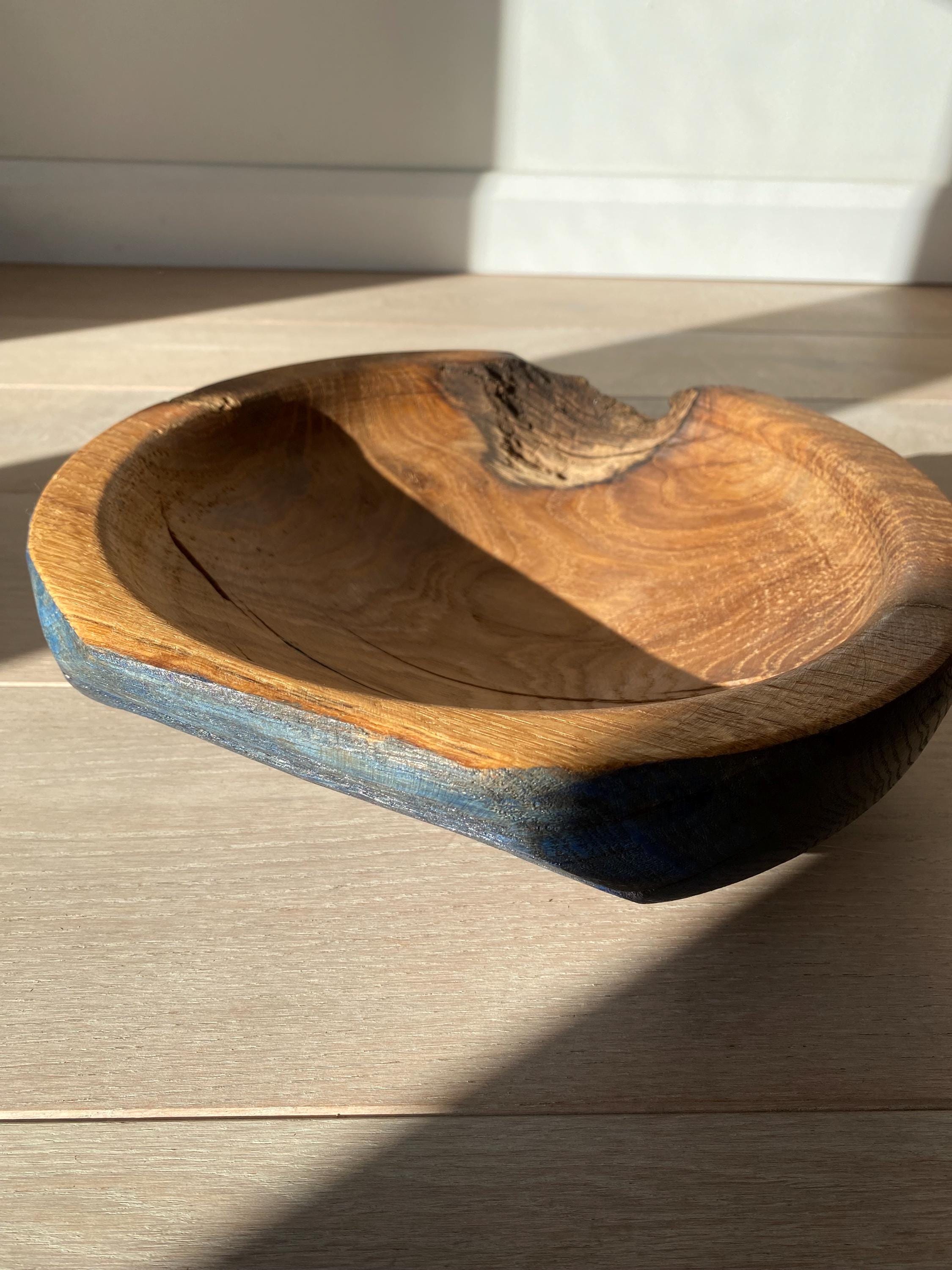 Oak Wood Bowl Vase