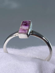 High Quality Sugilite and Silver Ring