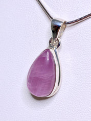 Natural Kunzite Silver Pendant