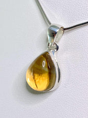 Citrine and Sterling Silver Pendant.