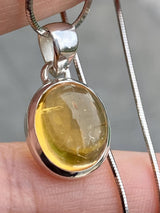 Citrine and Sterling Silver Pendant