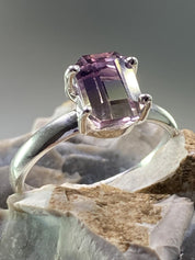 Natural Ametrine 925 Silver Ring
