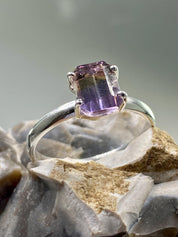 Natural Ametrine 925 Silver Ring