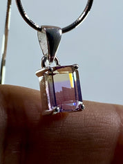 Natural Ametrine 925 Silver Pendant Necklace