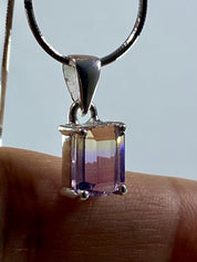 Natural Ametrine 925 Silver Pendant Necklace