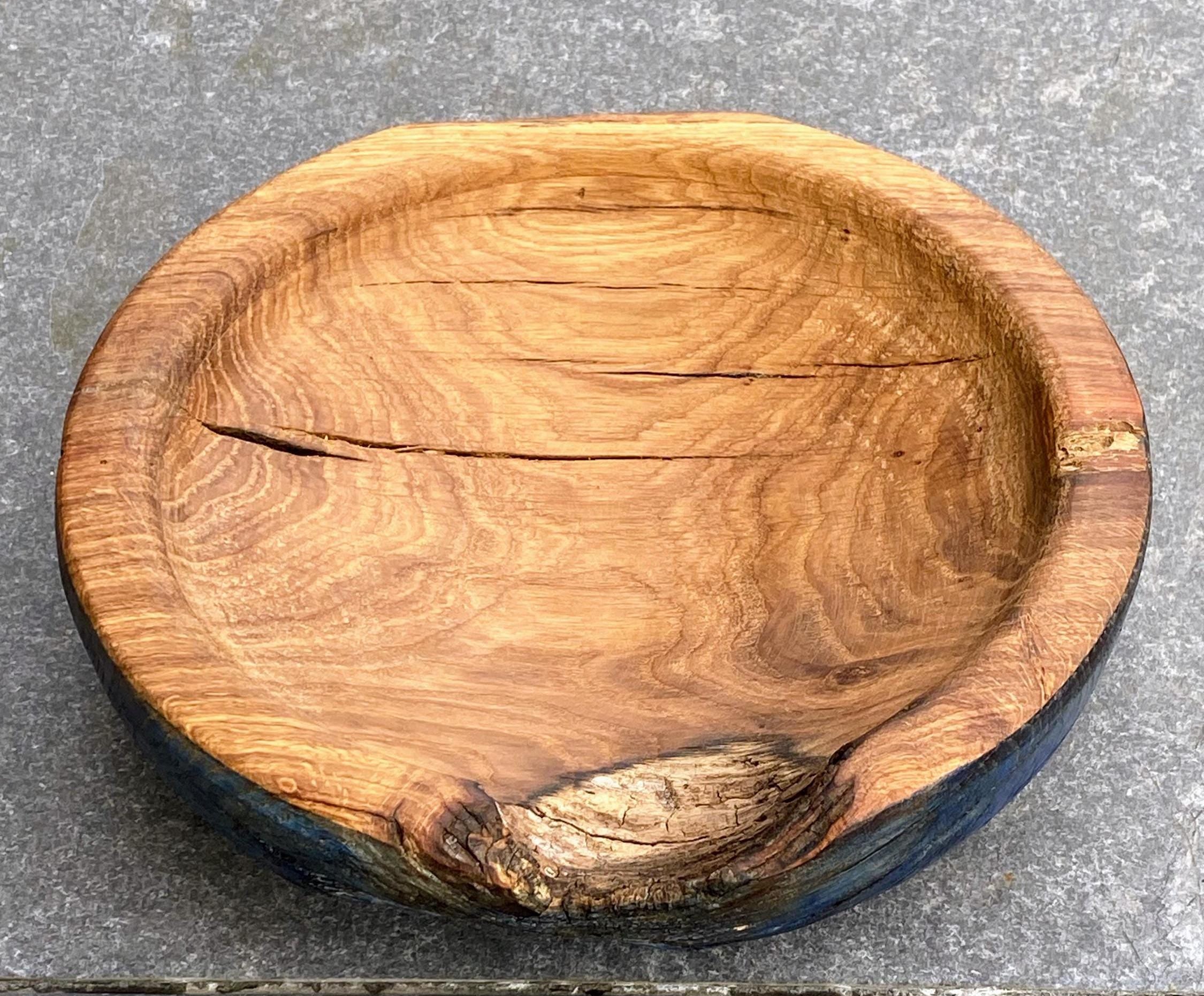 Oak Wood Bowl Vase