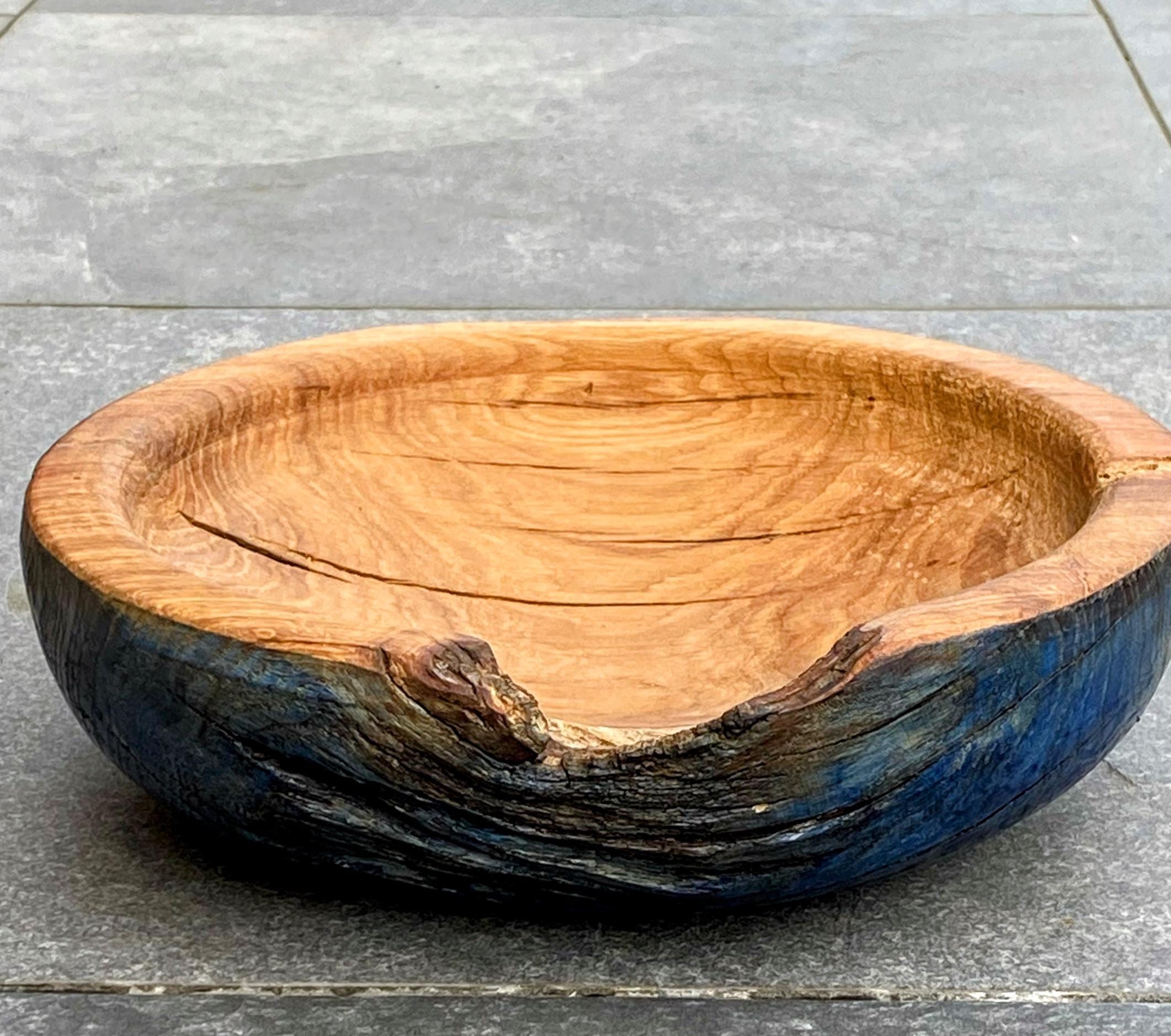 Oak Wood Bowl Vase